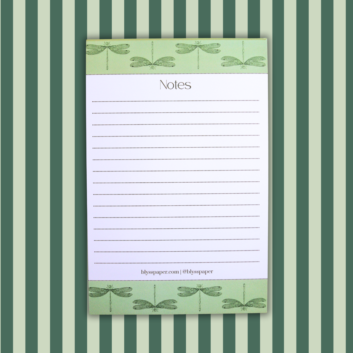 Green Dragonfly Notepad